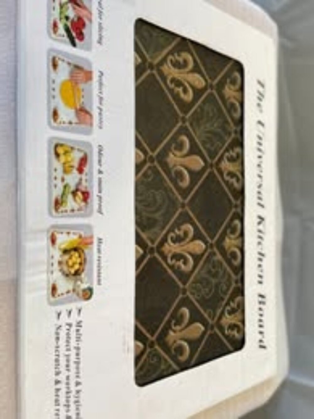 The Universal Kitchen Board Tempered Glass Cutting Board (In Box)